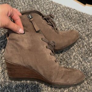 Brown Suede Dr Scholls Booties